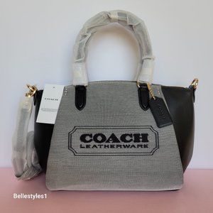 COACH Elise Badge Satchel In Jacquard & Refined Leather 🎈SPECIAL SALE $220.🎈